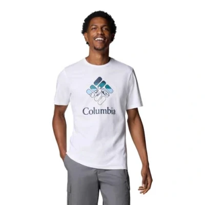 Image of Columbia Rapid RIDGE Graphic TEE Print Tshirt, Men&#039;s, Size: Small, White