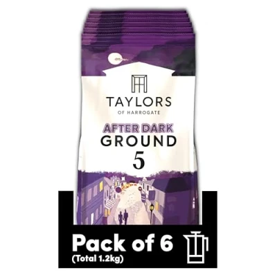 Image of Taylors of Harrogate After Dark Ground Coffee, 200 g (Pack 6)