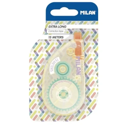 Image of MILAN® Blister Extra Long Correction Tape 5mm x 15m New Look Series