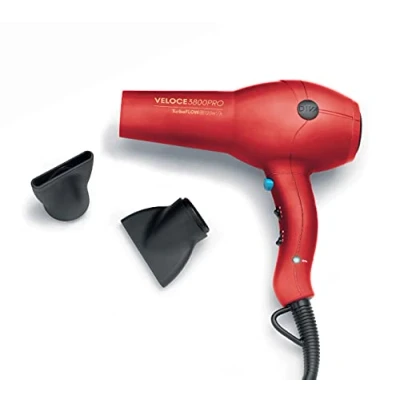 Image of Diva Pro Styling Edit Veloce 3800 Dryer Red 2200 W Professional Hairdryer with Ionic Conditioning, EDT108