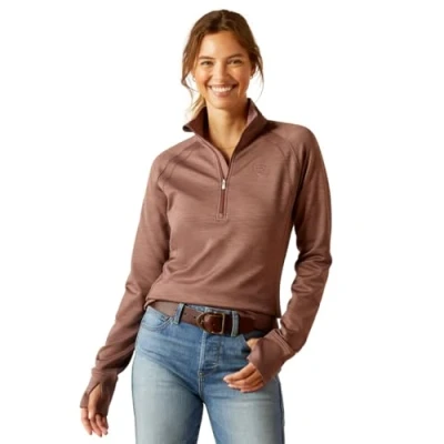 Image of Ariat Women&#039;s Tek Team 1/2 Zip Sweatshirt, Twilight Mauve, Large
