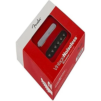 Image of Fender Vintage Noiseless Tele Pickup Set Black/Nickel