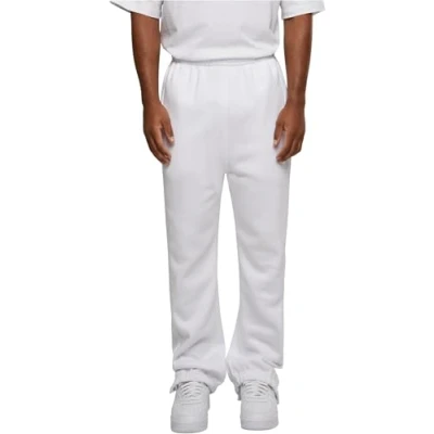 Image of Urban Classics Men&#039;s Sweatpants Drawstring Joggers Sport Trousers with Elastic Waist Tracksuit Elasticated Zipped An, White, S