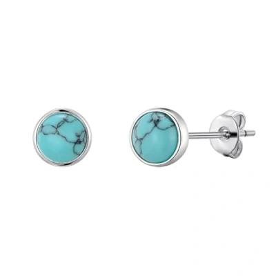 Image of Philip Jones Synthetic Turquoise Stud Earrings