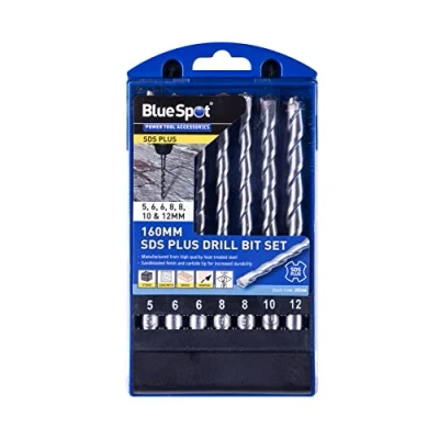 Image of Blue Spot Tools 20166 7 Piece 160mm SDS Plus Drill Bit Set (5 12mm)