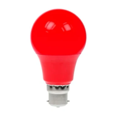 Image of Pro Lite GLS/LED/6W/BC/RED/D 6w LED GLS Light Bulb (dimmable, B22, red)