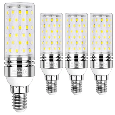 Image of SAUGLAE LED Corn Bulbs 15W, 120W Incandescent Equivalent, 4000K Natural White, 1700Lm, E14 Small Edison Screw Light Bulbs, Non Dimmable, Pack of 4