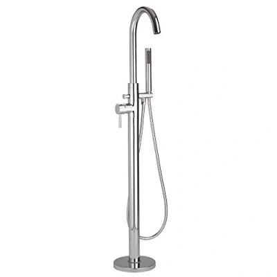 Image of Milano Mirage Modern Freestanding Bath Shower Mixer Tap Hand Handset Chrome