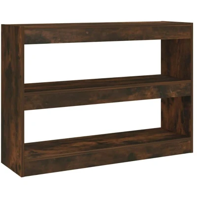 Image of vidaXL Book Cabinet/Room Divider Smoked Oak 100x30x72 cm