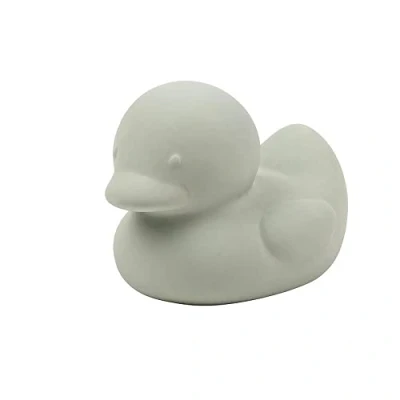 Image of Nattou 100% Natural Rubber Bath Toy Duck BPA Free Silicone Green