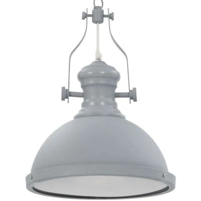 Image of vidaXL Ceiling Lamp Grey Round E27
