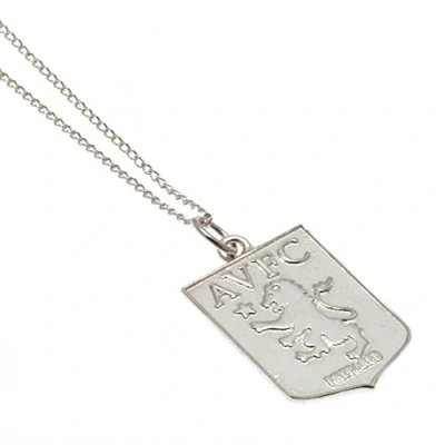 Image of Aston Villa F.C. Sterling Silver Pendant &amp; Chain Official Merchandise