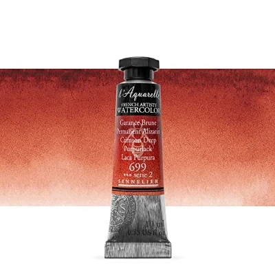 Image of Sennelier Watercolour 10ml Tube S2 Permanent Alizarin Crimson Deep (699)