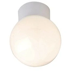 Image of Envirolite 100W Bathroom Compliant Ceiling Globe White