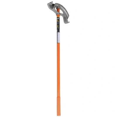 Image of Klein Tools 51607 Aluminum Conduit Bender Full Assembly, 3/4 Inch EMT, 1/2 Rigid, Wide Foot Pedal, Benchmark Symbols and Angle Setter