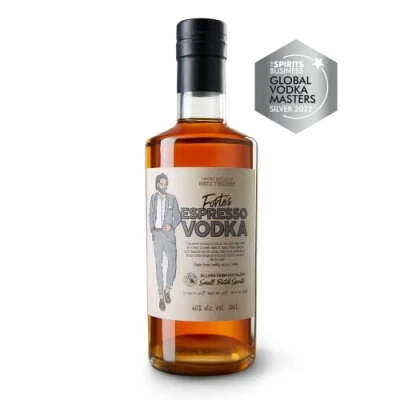 Image of Forte&#039;s Espresso Vodka 50cl. Made by Ellers Farm Distillery. Making incredible spirits in the most sustainable way