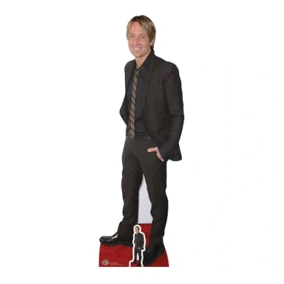 Image of STAR CUTOUTS CS688 Life Size Cut Out with Mini Version of Keith Urban Red Carpet, Cardboard, Multi Colour, 178 x 60 cm