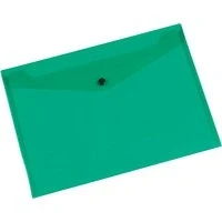 Image of Q Connect Polypropylene A4 Document Folder Green, Pack of 12