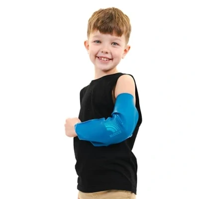 Image of Bloccs Waterproof PICC Line Cover. Midline Elbow Protector. Swim, Shower &amp; Bathe. Watertight Protection, Child (Medium)
