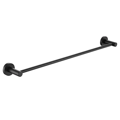 Image of Bristan RD BLK Round Towel Rail, Black