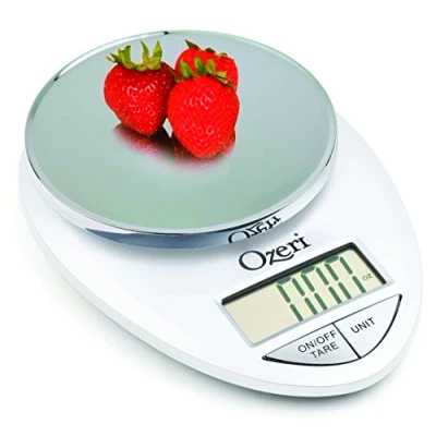 Image of Ozeri Pro Digital Kitchen Food Scale, 1g to 12 lbs Capacity, Polycarbonate, White