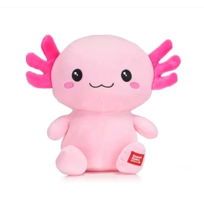 Image of Kawaii Kuties 9.5&quot; (24cm) Kai the Axolotl Squishy Soft Plush Toy