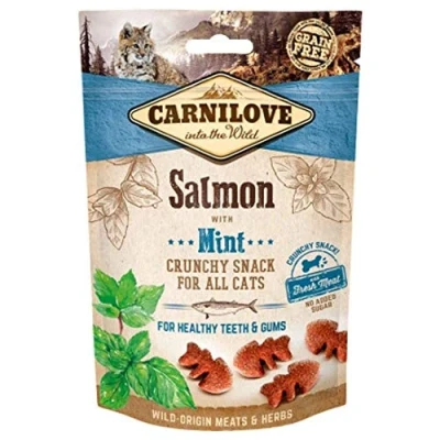 Image of Carnilove Cat Crunchy Snacks 50g Salmon with Mint