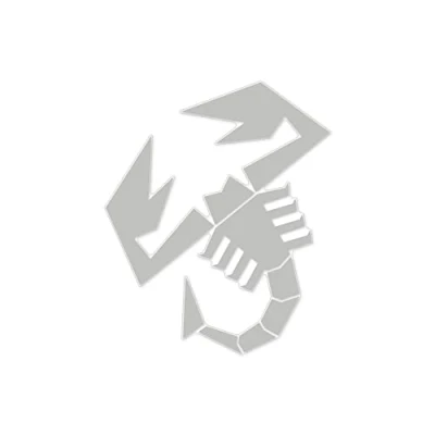 Image of Supershaped Die cut Sticker Scorpion, Silver, 160 mm