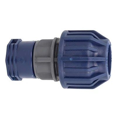 Image of MDPE Water Pipe Compression Fitting 25MM X 22MM Conversion Reducer Push FIT to Copper Coupling