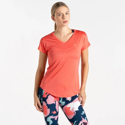 Image of Dare 2b Women&#039;s Vigilant Lightweight T Shirt Peach Bloom, Size: 26