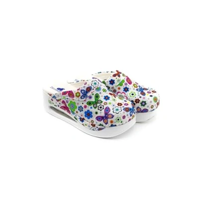 Image of Terlik Sabo Air ST145 Max Leather Womens Clogs Mules Slippers Sabot Shoes, Butterfly, EU 42, UK 8
