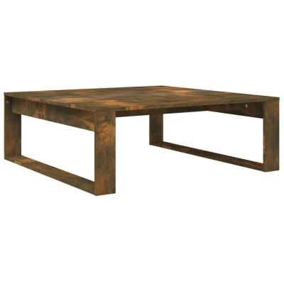 Image of Coffee Table Smoked Oak 100x100x35 cm Engineered Wood