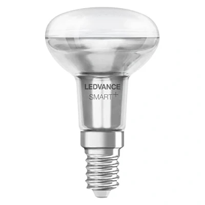 Image of Ledvance Smart LED Bulb with Bluetooth Mesh, R50 spot for E14 Base Made of Glass 3W, Replaces Conventional 40W Reflector Bulbs, controllable Alexa &amp; Google Assistant, 1 Pack