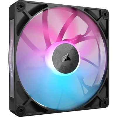 Image of Corsair iCUE LINK RX140 RGB 140mm PWM Fan Magnetic Dome Bearing Single Black