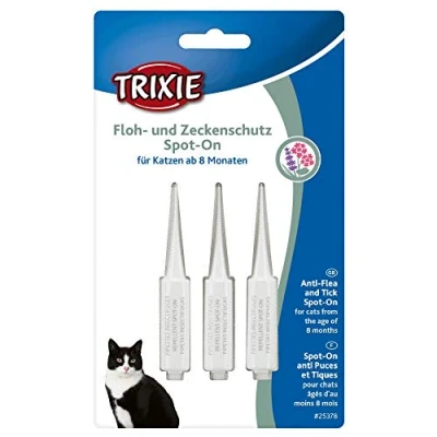 Image of Trixie Protection anti tiques et puces Spot On pour chat + de 8 mois TR 25378