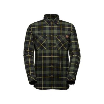 Image of Mammut Alvra Longsleeve Shirt Men Black Dark Marsh XXL
