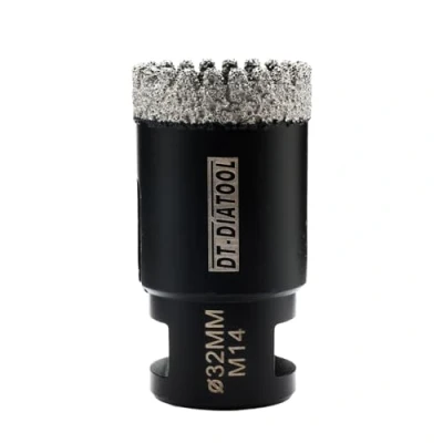 Image of DT DIATOOL Diamond Core Drill Bit 32mm Hole Saw for Porcelain Tile Ceramic Marble Granite M14 Thread