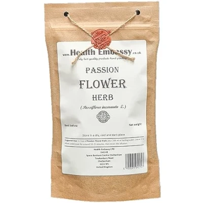 Image of Health Embassy Passion Flower Herb Passiflora incarnata Loose Herbal Tea 100g