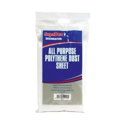 Image of SupaDec All Purpose Polythene Dust Sheets 12&#039; x 6&#039;