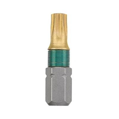 Image of kwb 2 x T30 Torx Titanium Bits 25mm Set, 1/4 Hex Shank, TQ 60 Steel, ISO 1173 Drive C6.3