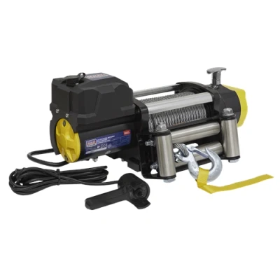 Image of Sealey Premier Recovery Winch 5675kg (12500lb) Line Pull 12V Industrial