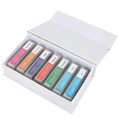 Image of Set of Microscope Slides Prepared Glass Biology Lab Sample for Basic Biological Science Education, 35Pcs