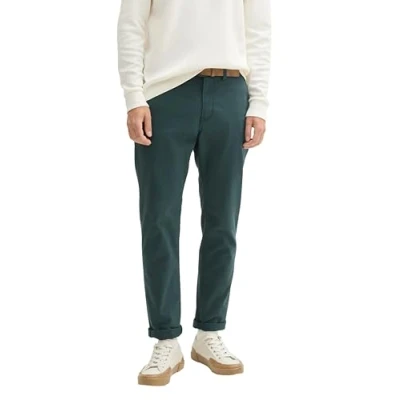 Image of TOM TAILOR Denim Men&#039;s 1027694 Slim Chino Trousers, 10362 Dark Gable Green, 32 W/36 L