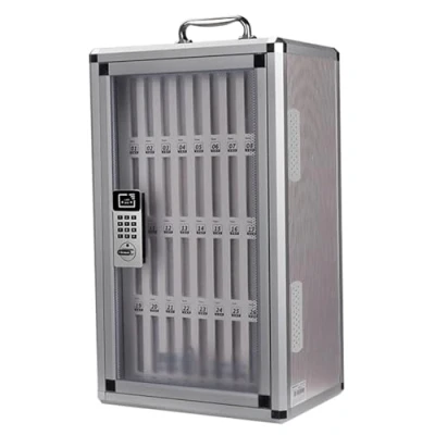 Image of 36 slots Cell Phone Locker, Wall Mounted Safe with Combination Lock, Portable, Portable Storage Box for Schools, Businesses