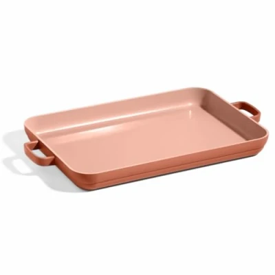 Image of Our Place Griddle Pan Versatile Nonstick Ceramic Sheet &amp; Stovetop Toxin Free, Dual Use, with Ergonomic Handles 7 L. Capacity, Oven Safe Up to 230C Spice