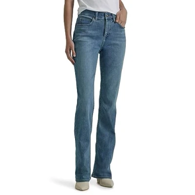 Image of Lee Women&#039;s Ultra Lux Comfort with Flex Motion Bootcut Jean, Paradise Dream, 14 Long