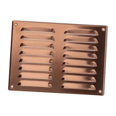 Image of 260x190mm / 10x7&quot; inch Copper Metal Air Vent Grille Cover with Insect Mesh Ventilation