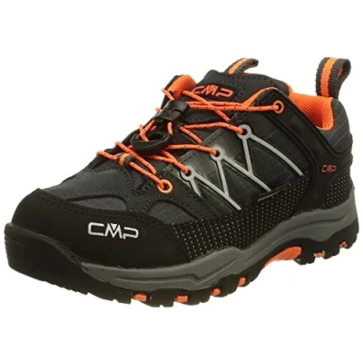 Image of CMP Rigel Low Trekking Shoes Kids WP, Anthracite Flash Orange, 5.5 UK