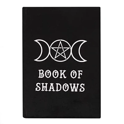 Image of Black Magic Book of Shadows Velvet Look Notebook 21cm x 14.8cm (1 Pc.) Luxurious Design Elegant Writing Companion Perfect for Journaling &amp; Sketching
