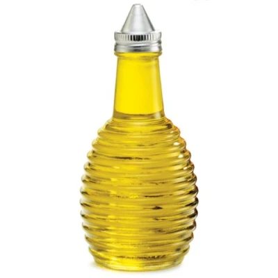 Image of Tablecraft Beehive Glass Oil &amp; Vinegar Dispenser 6oz / 170ml Bottle, Bottle